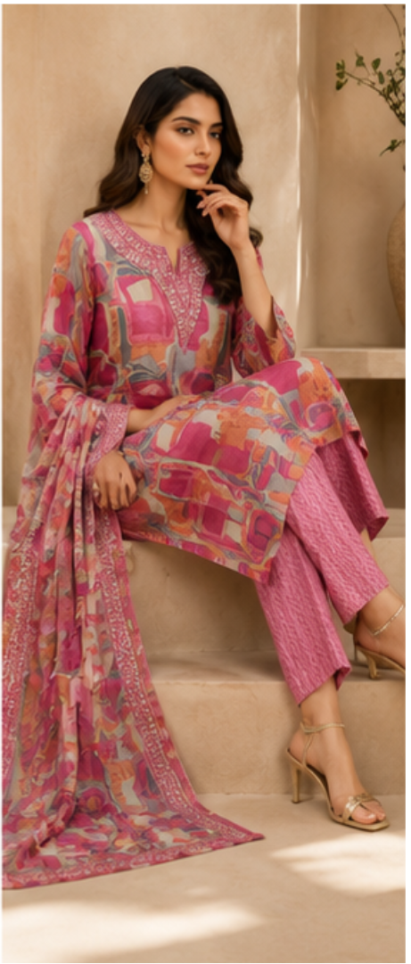HKC 4100 3 Pcs Kurti Set - MUDNAAZ Fashion - view 7