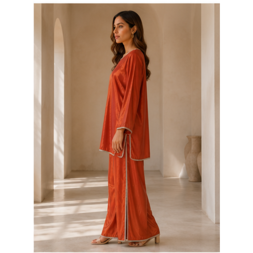 Hania Amir Silk Dress Lace Pattern - MUDNAAZ Fashion - view 14