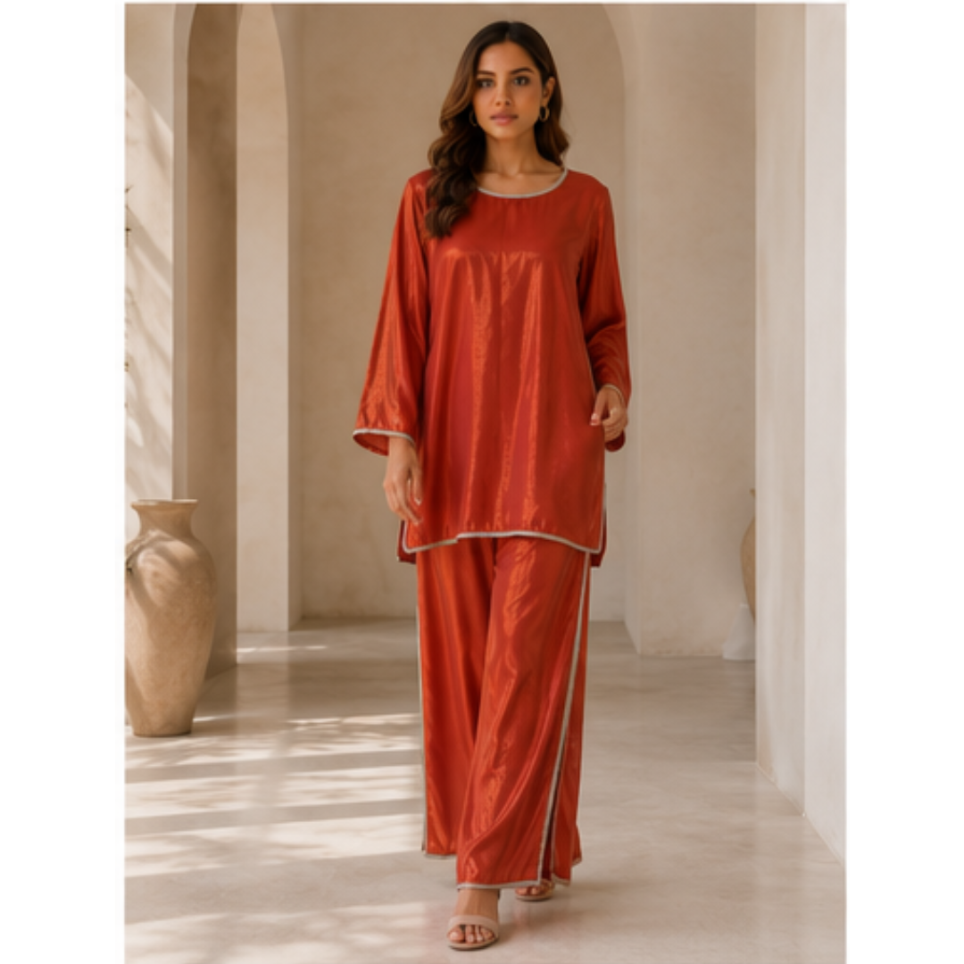 Hania Amir Silk Dress Lace Pattern - MUDNAAZ Fashion - view 10