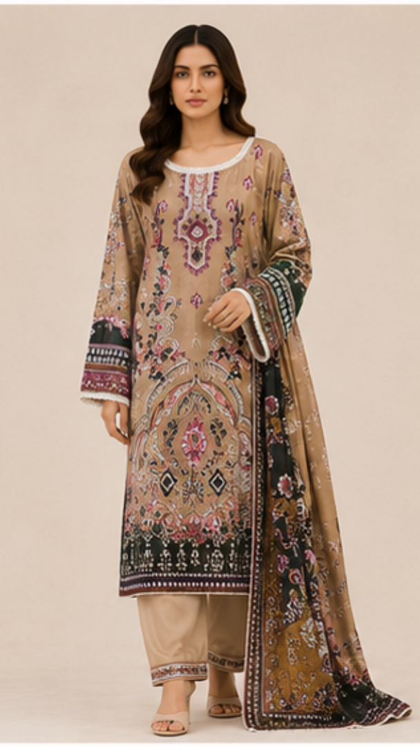Jade Crimson 15 Pakistani Suit - MUDNAAZ Fashion - view 1