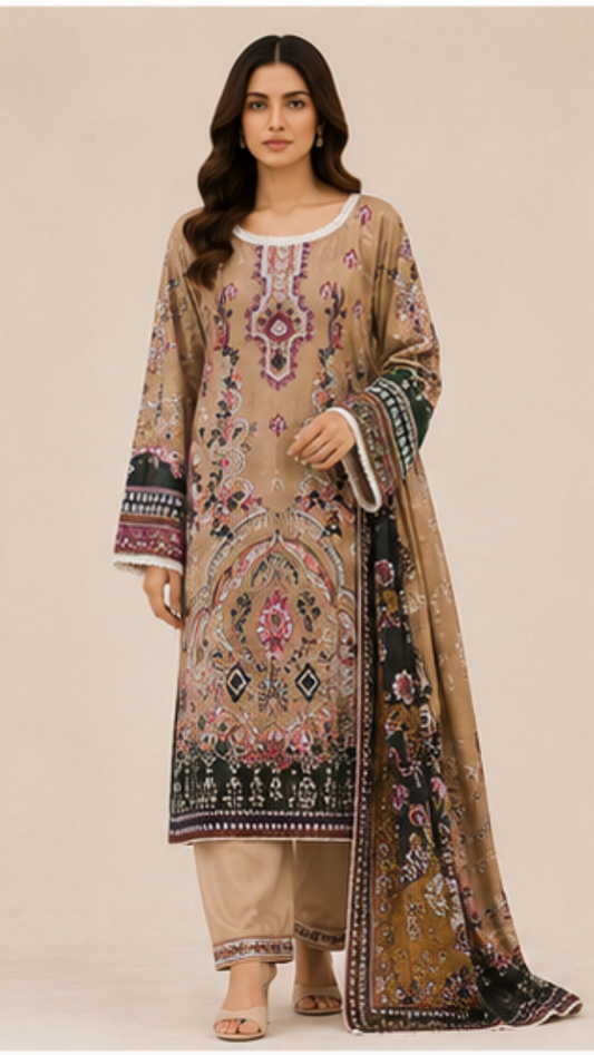Jade Crimson 15 Pakistani Suit - MUDNAAZ Fashion - view 1