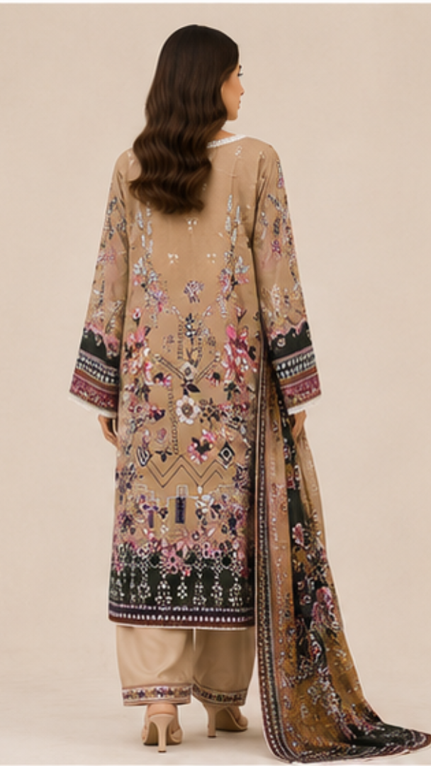 Jade Crimson 15 Pakistani Suit - MUDNAAZ Fashion - view 2