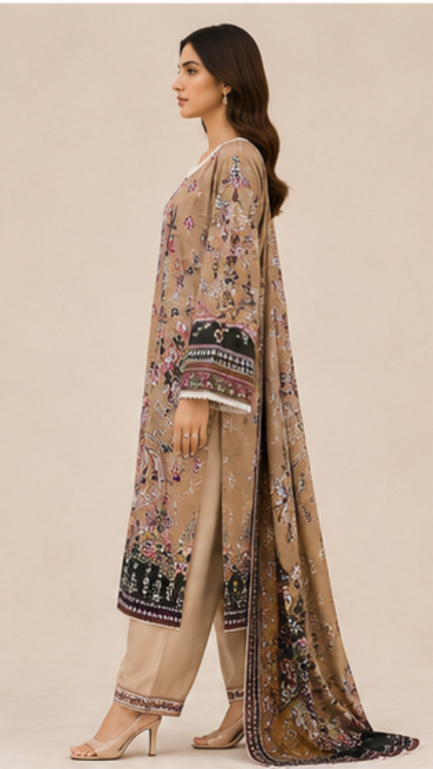 Jade Crimson 15 Pakistani Suit - MUDNAAZ Fashion - view 3