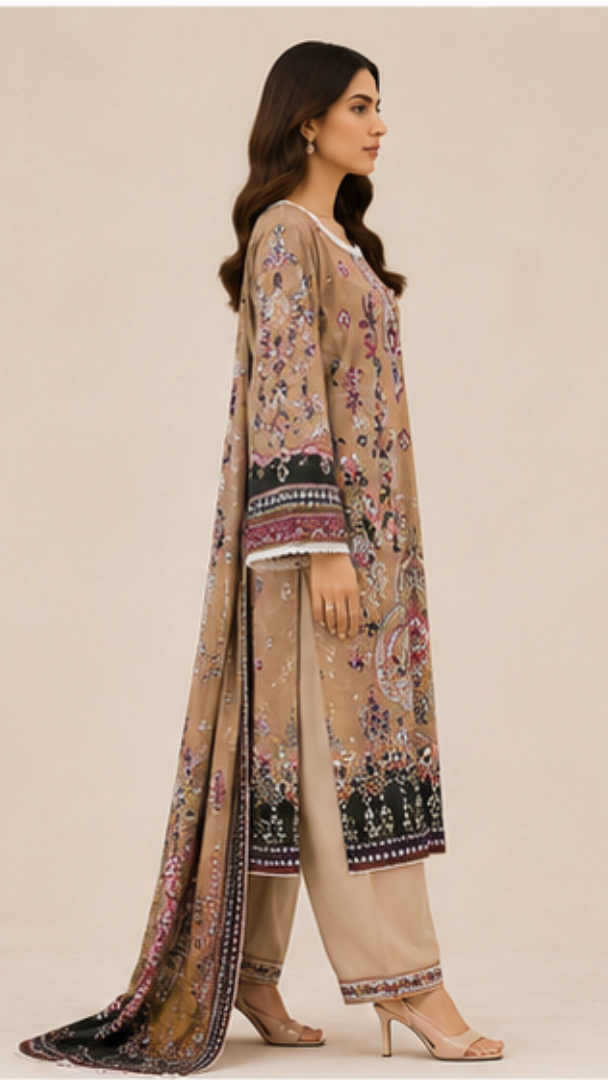 Jade Crimson 15 Pakistani Suit - MUDNAAZ Fashion - view 4
