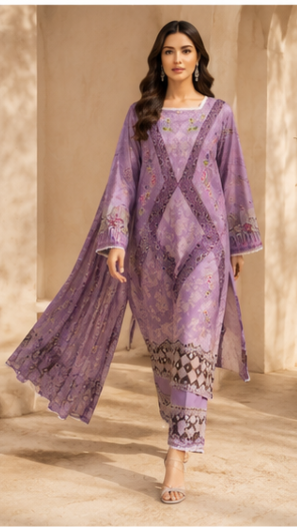 Jade Crimson 15 Pakistani Suit