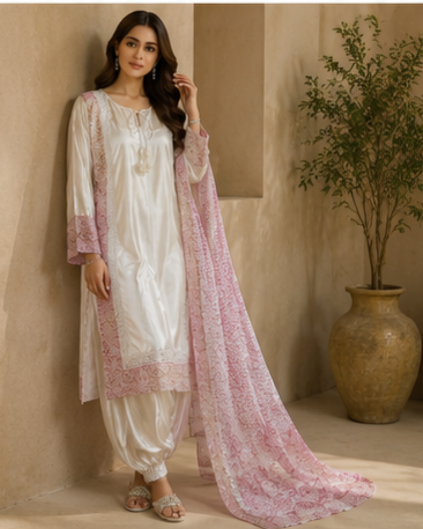 Lubna Farshi Salwar Pakistani Suit - MUDNAAZ Fashion - view 1