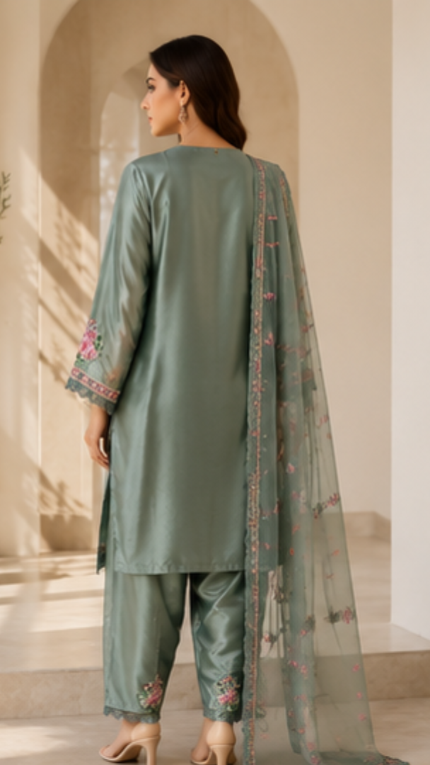 Gulabo Farsi Salwar Pakistani Suit - MUDNAAZ Fashion - view 2