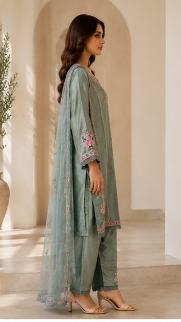 Gulabo Farsi Salwar Pakistani Suit - MUDNAAZ Fashion - view 3