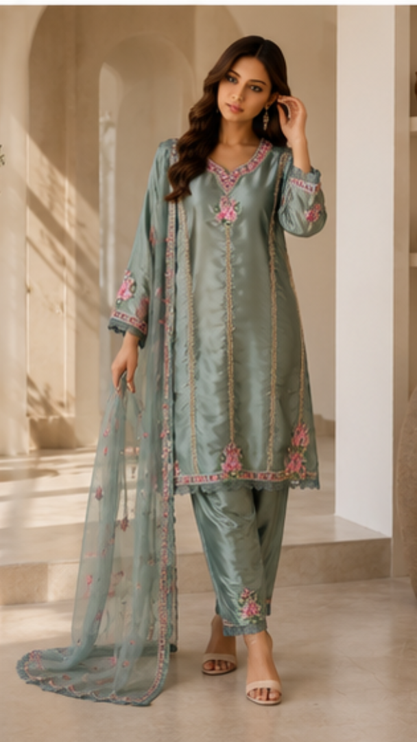 Gulabo Farsi Salwar Pakistani Suit - MUDNAAZ Fashion - view 7