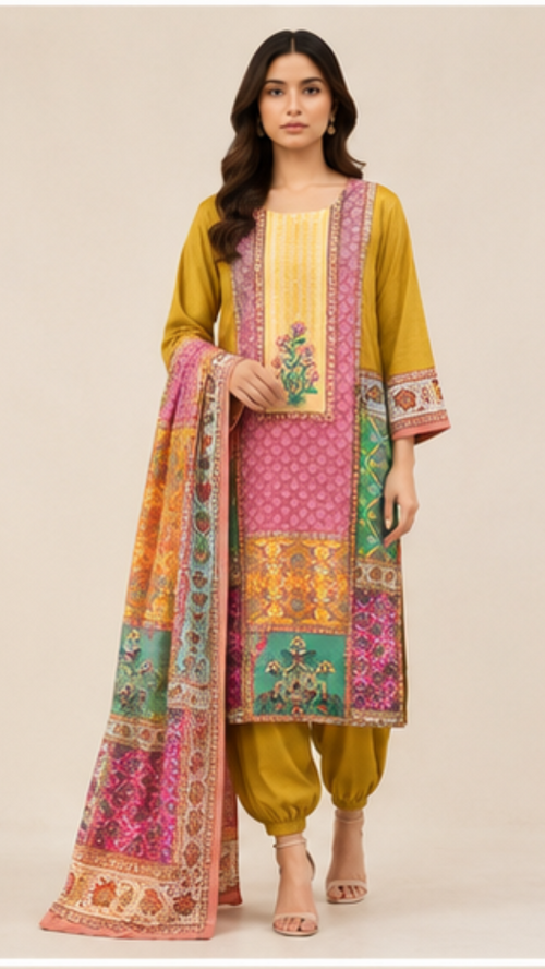 DES OM 759 Pakistani Suit - MUDNAAZ Fashion - view 1