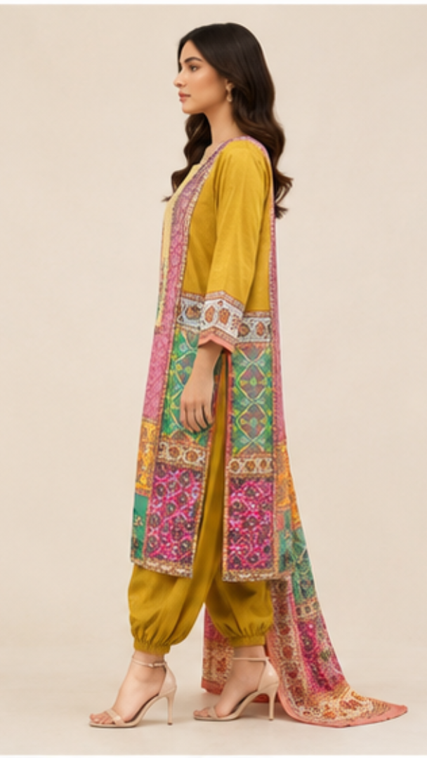 DES OM 759 Pakistani Suit - MUDNAAZ Fashion - view 3