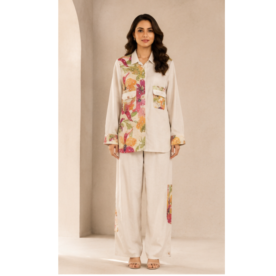 Khadi Co-ord Set - MUDNAAZ Fashion - view 1