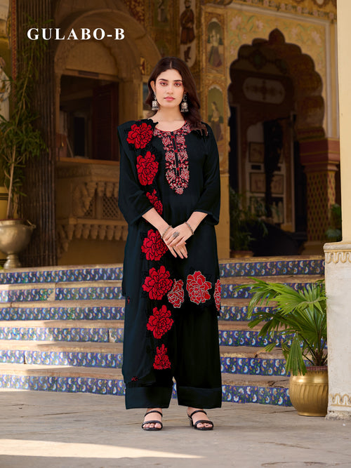 Gulabo B Farsi Salwar Pakistani Suit (L-3XL) - MUDNAAZ Fashion - view 1