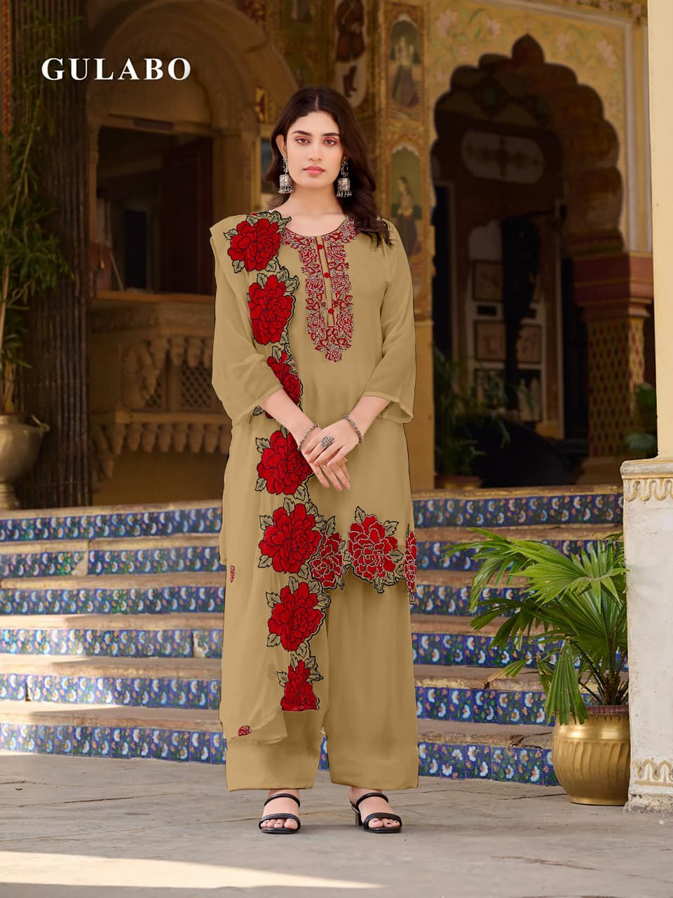 Gulabo B Farsi Salwar Pakistani Suit (L-3XL) - MUDNAAZ Fashion - view 20