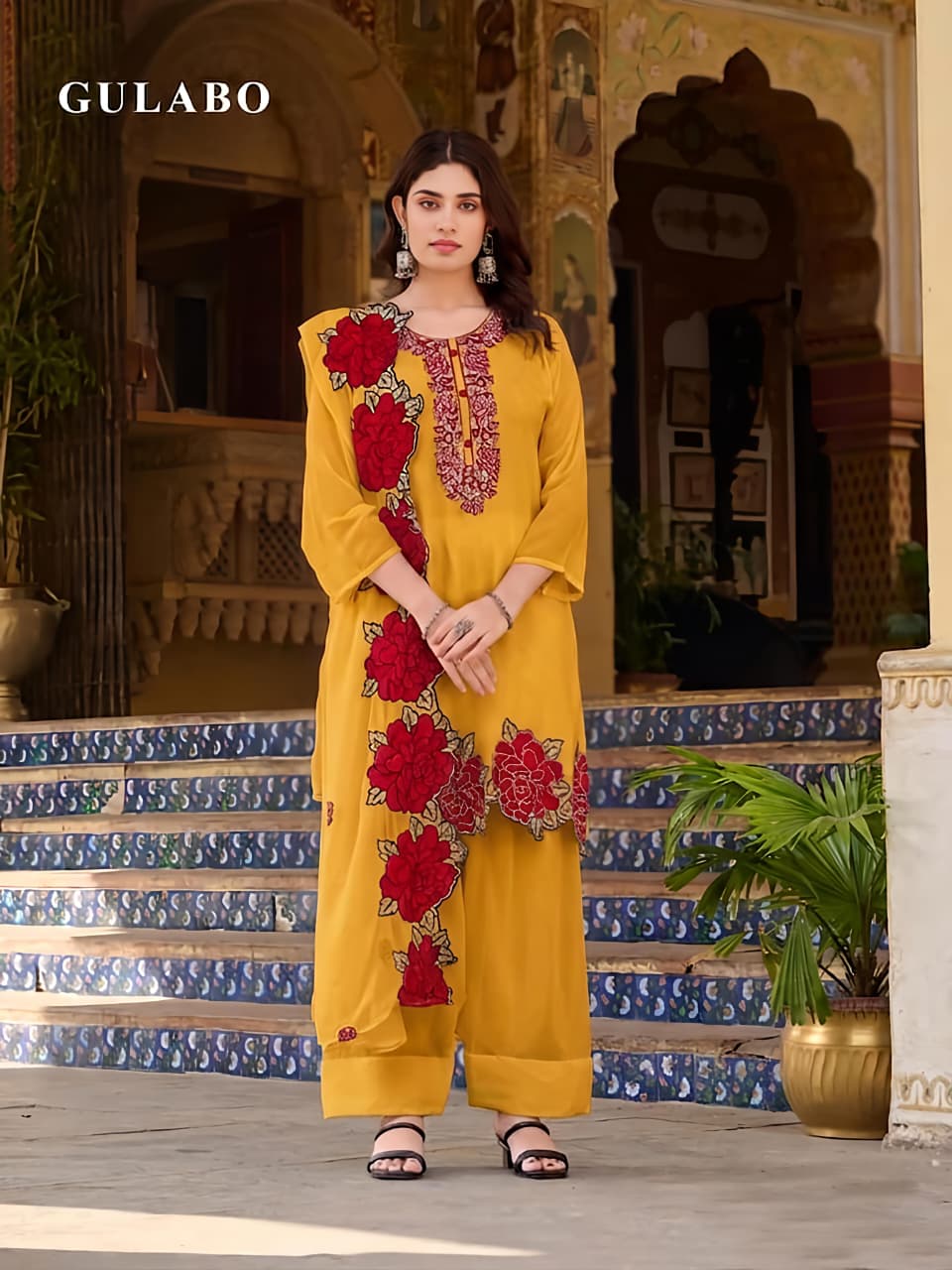 Gulabo B Farsi Salwar Pakistani Suit (L-3XL) - MUDNAAZ Fashion - view 10