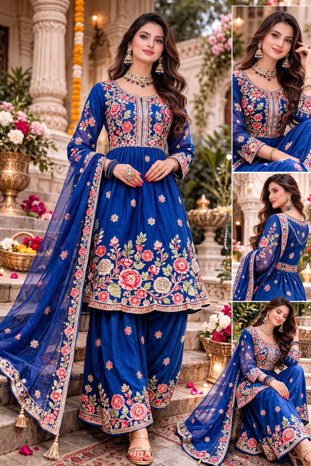 Himangi Sharara 3Pc Set - MUDNAAZ Fashion - view 3